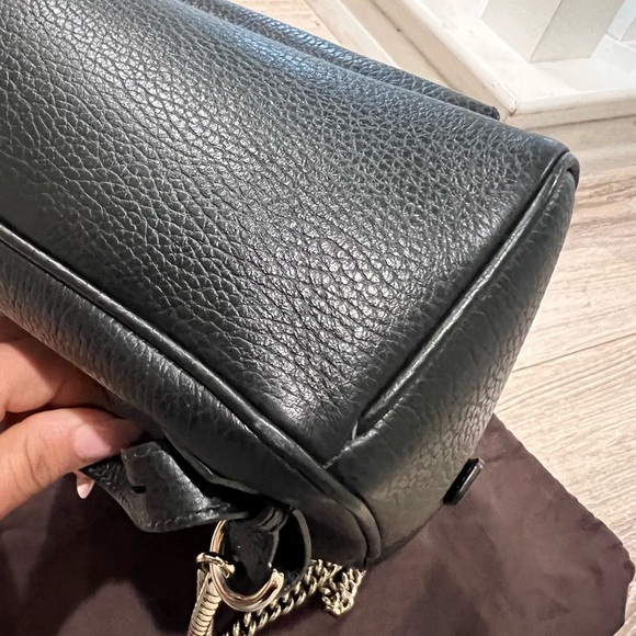 Gucci Black Pebbled Leather Backpack - Picture 10 of 10